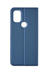 Phone case on the back side. With a cutout for the camera and a hole for the fingerprint sensor