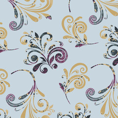 Paisley Ornamental seamless pattern. Vector fabric background