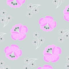 Vector illustration of a beautiful floral bouquet. Liberty style. fabric, covers, manufacturing, wallpapers, print, gift wrap.