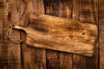 Empty cutting board Cutting Board on a old rustik table
