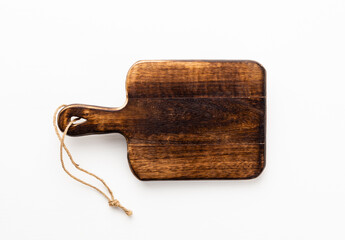 Old wood board texture isolated on white background with copy space for design or work.