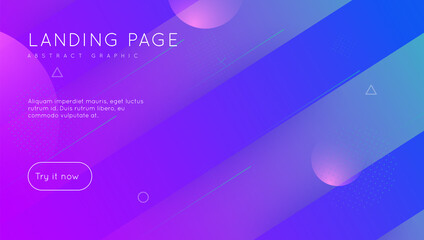 Rainbow Background. 3d Landing Page. Cool Abstract Cover. Gradient Flyer. Digital Shapes. Blue Hipster Design. Spectrum Presentation. Mobile Page. Magenta Rainbow Background
