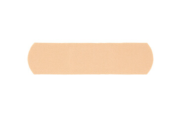 Adhesive plaster isolated on white background. The medicine.