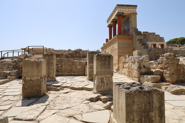 Fototapeta premium Ruins of the Palace of Knossos, Crete, Greece