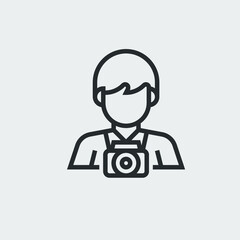 photographer icon sign vector