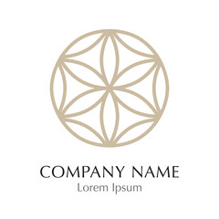 Abstraktes blumen Logo - Vektor Grafik