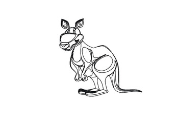 kangaroo illustration