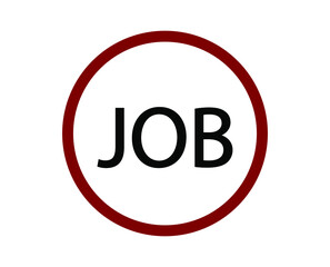 No job vector icon.  Editable stroke. Linear style sign for use on web design and mobile apps, logo. Symbol illustration. Pixel vector graphics - Vector