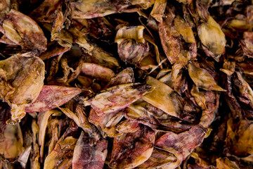 Dried seafood on the market in Bangkok, Thailand