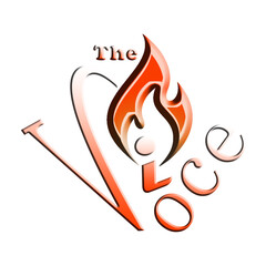 creative  the voice Orange Flame Icon word