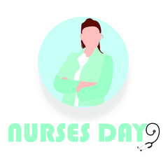 Nurses day background card design