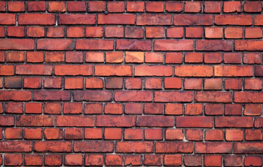 Old dark brick wall texture for pattern background