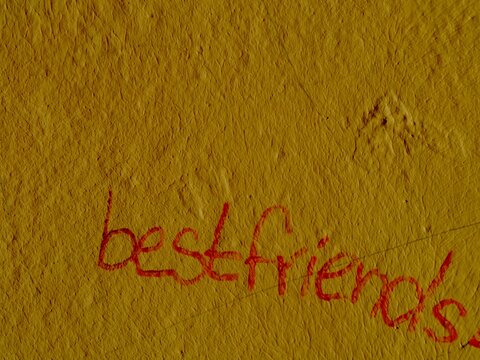 bestfriends als Graffito