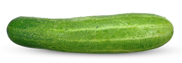 Cucumber isolated on white. cucumber clipping path