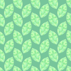 seamless pattern with leaves