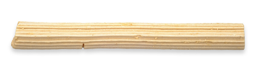 Wooden candy stick isolated on white. candy stick clipping path