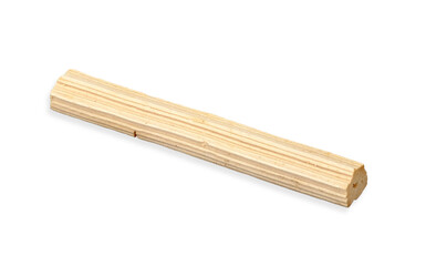 Wooden candy stick isolated on white. candy stick clipping path