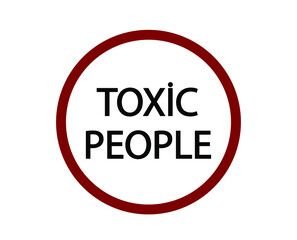 No toxic people vector icon.  Editable stroke. Linear style sign for use on web design and mobile apps, logo. Symbol illustration. Pixel vector graphics - Vector