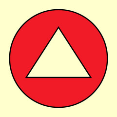 Gas detector sign. Clipart image