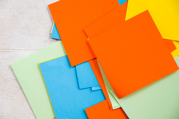 Colorful paper background, paper board and empty space for text