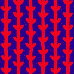 Rugzak Vector seamless hand-drawn pattern. Abstract texture with brush strokes. Repeating artistic elements background design. © Samolevsky