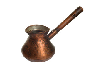 Old copper coffee pot. - 422356172
