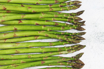 A bunch of asparagus sprouts	