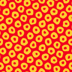 Vector seamless hand-drawn pattern. Abstract texture with brush strokes. Repeating artistic elements background design.