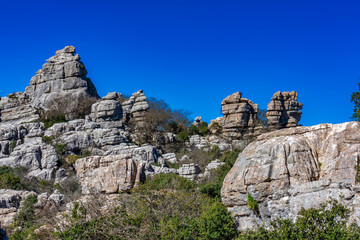 El Torcal de Antequera, Andalusia, Spain, near Antequera, province Malaga.