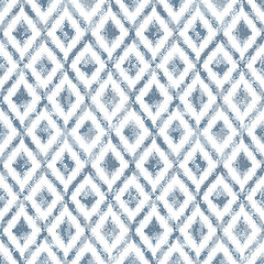 Geometric repeat pattern with distressed texture and color
