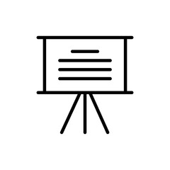 Fototapeta premium Presentation icon design, outline style, vector eps10