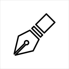 pen icon design, outline style, vector eps10