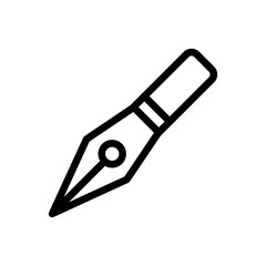 pen icon design, outline style, vector eps10
