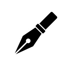 pen icon design,glyph style, vector eps10