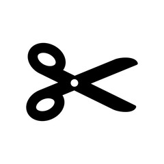 Scissor icon design, glyph style, vector eps10