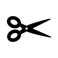 Scissor icon design, glyph style, vector eps10