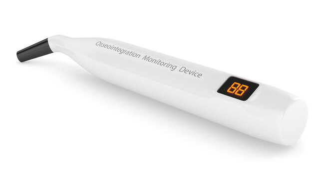 3d Render Of Osseointegration Monitoring Device To Check Dental Implant Stability