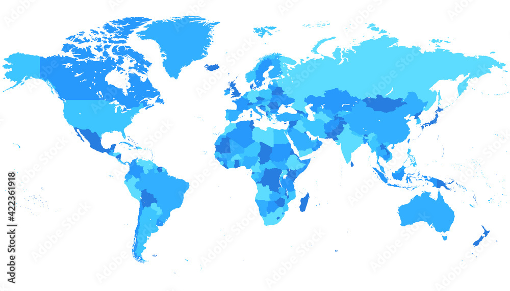 Sticker world map vector abstract