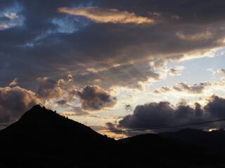 Atardecer en las proximidades de Castro Urdiales, España.