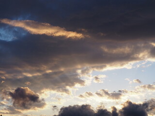 Atardecer en las proximidades de Castro Urdiales, España.