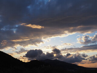 Atardecer en las proximidades de Castro Urdiales, España.