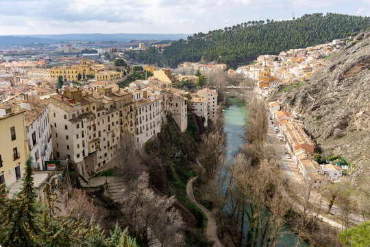 view of the historic old city center of Cuenca