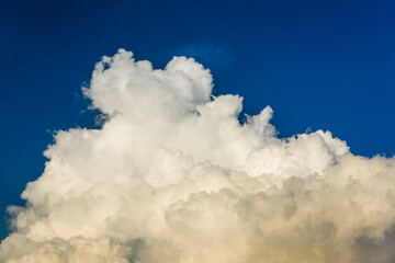 Beautiful clouds with the blue sky background