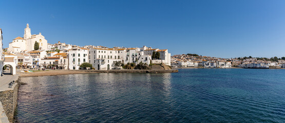 Fototapeta na wymiar panorama view of the idyllic seaside village of Cadaques in Catalonia