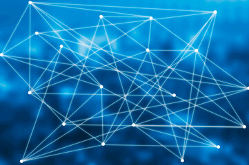 Business network  background. Concept of global economy  connection and internet of thinks