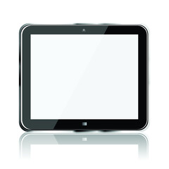Tablet computer isolated on the white backgrounds