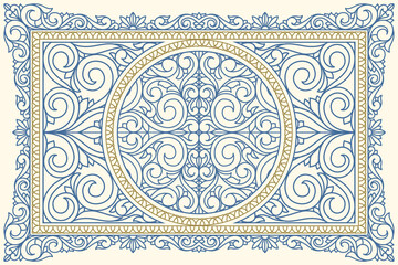 Vintage ornate elegant decorative card