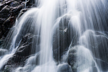 Obraz na płótnie Canvas Close-up of the waterfall, natural background