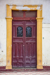 old wooden door in nicaragua