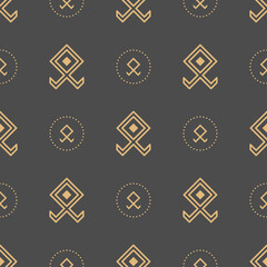 Seamless pattern of ancient
